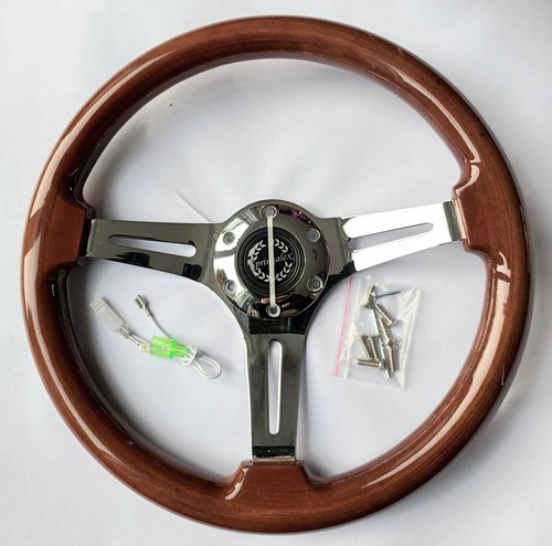 Mini wood steering - mini, wheel