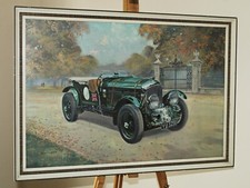 GERALD COULSON (b.1926 ) Original 1960's Vintage Print of a 'Black Label Bentley