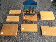 Wooden display stands for