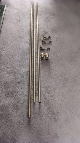 Curtain pole antique brass - curtain,