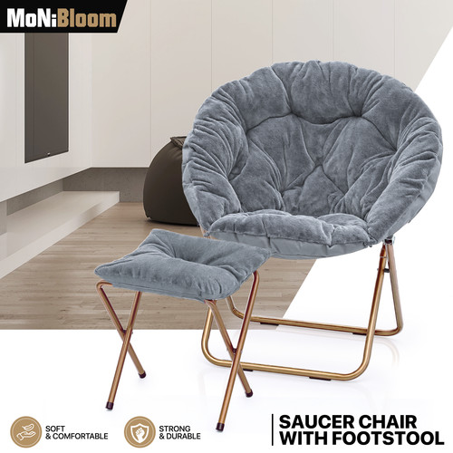 Grey folding saucer cozy - folding,