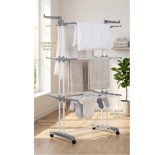 Foldable clothes airer tier - foldable,