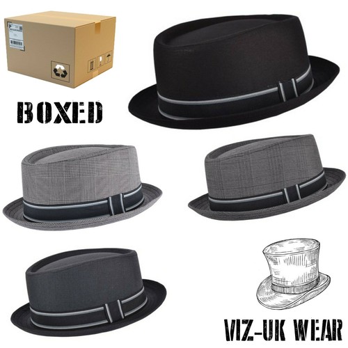 Mens pork pie trilby - pork,