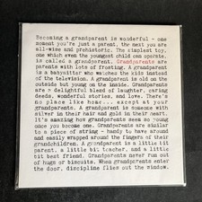 BNIP Coulson Macleod Grandparents Art Print 23x23cm Square Sealed AP104 New Love