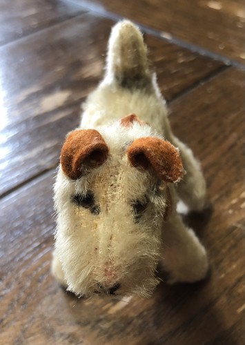 Vintage steiff mohair dog - steiff, foxy