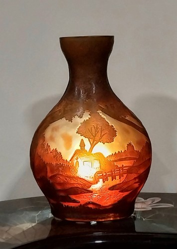 Baymark cameo glass vase lamp - baymark,