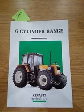Renault Agriculture 6 Cyinder Tractor Range  Sales Brochure
