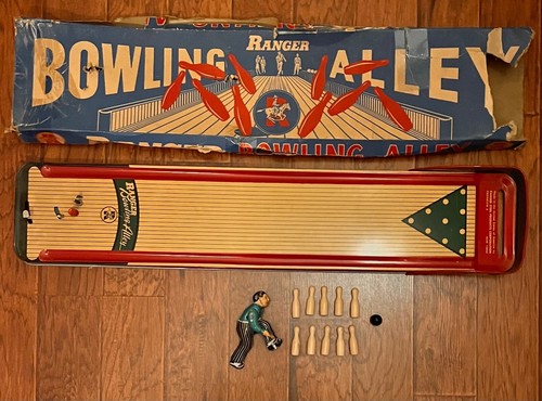 Vtg tin litho ranger bowling - tin,