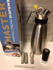 ALL STAINLESS STEEL Whipper Dispenser 1 pt (.5L) Fresh Whip Cream Pup Cup Maker