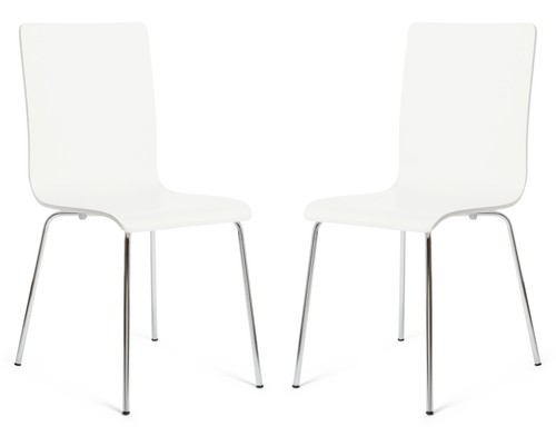 Dining chairs set white - chairs,