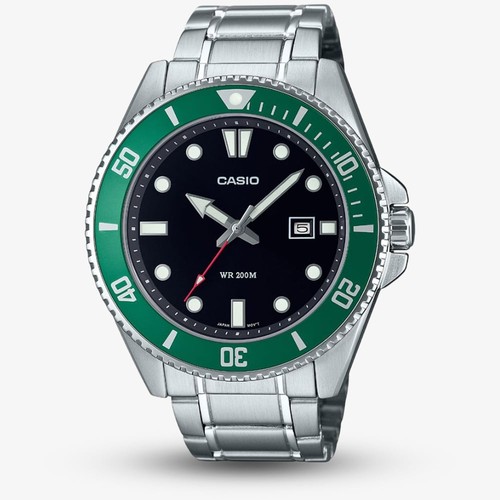 Casio mens diver green watch - diver,