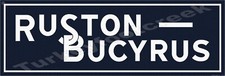 Ruston Bucyrus 6" x 18" Metal Sign