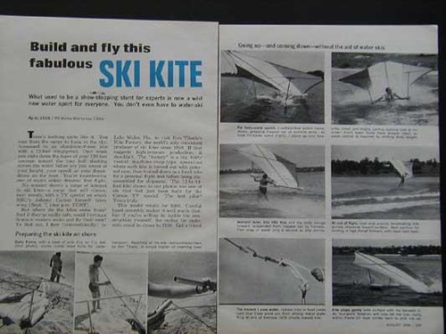 Hang glider ski kite - ski, 12'