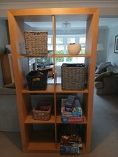 Solid Oak Cube Storage/