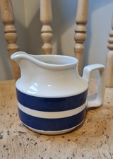 VINTAGE STAFFORDSHIRE POTTERIES CHEF WARE BLUE AND WHITE JUG