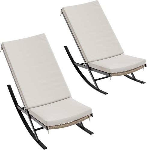 Rattan rocking chair thick - rattan,