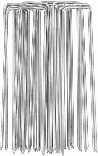 Galvanised steel garden - galvanised, pegs
