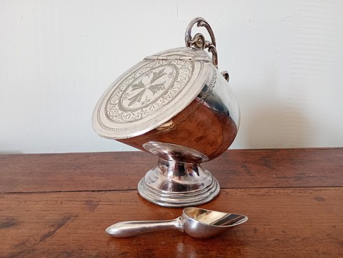 Antique silver plated walker - antique,