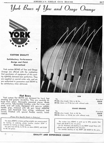 1946 print york archery - ad, of