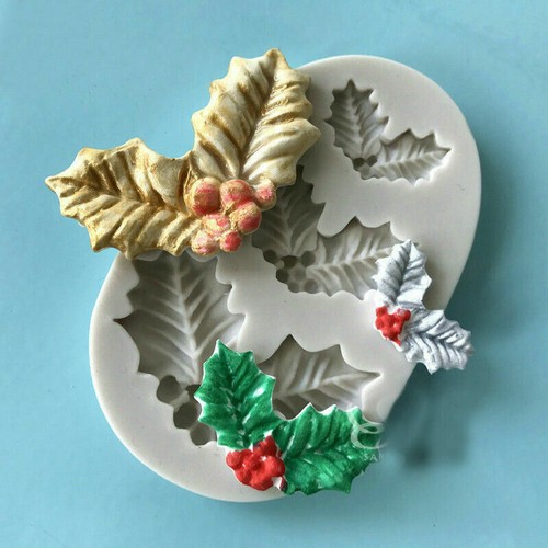Holly leaf leaves silicone - holly,