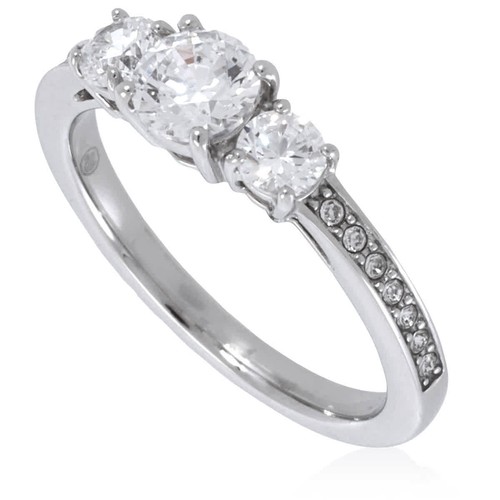 Swarovski silver tone round - swarovski,