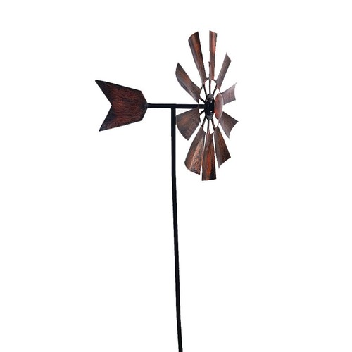 Outdoor yard windmill metal - outdoor,