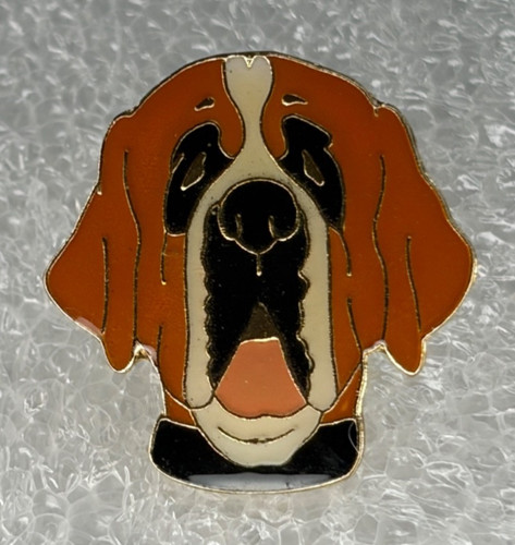 Bernard dog head enamel - st,