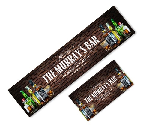 Personalised bar runner - personalised,