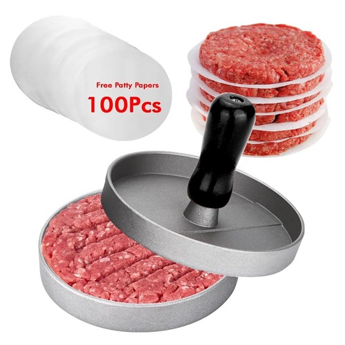 Burger press round stainless - press,