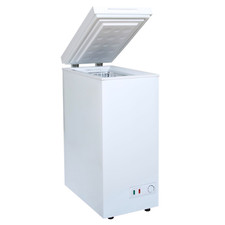 36cm White Chest Freezer, Freestanding Slimline Compact - SIA CHF60W