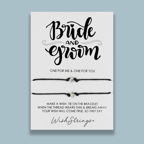 Bride groom wish string - &,