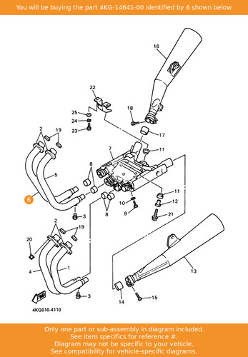 Yamaha pipe exhaust - pipe,, 4