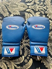 Winning MS-400 12oz Blue Lace Up Gloves