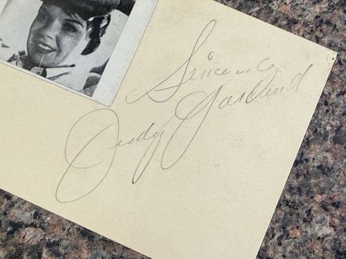Judy garland signed album - judy,