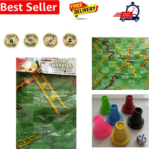 Giant snakes and ladders - and, game