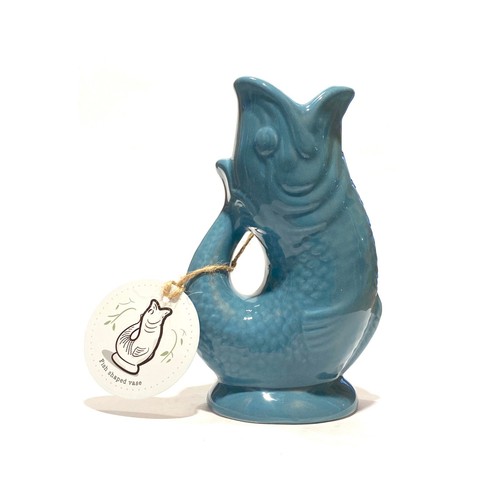 Fish shaped ceramic vase - fish-shaped,