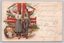 Vintage Postcard Gymnastics