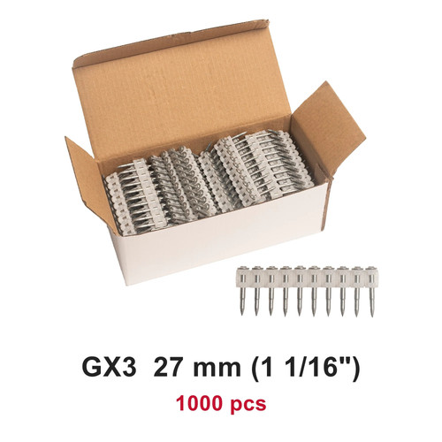 1000x collated concrete nails - 1000x,
