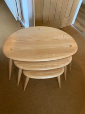 ercol pebble nest of tables