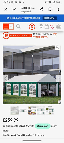 Outsunny garden marquee party - outsunny,