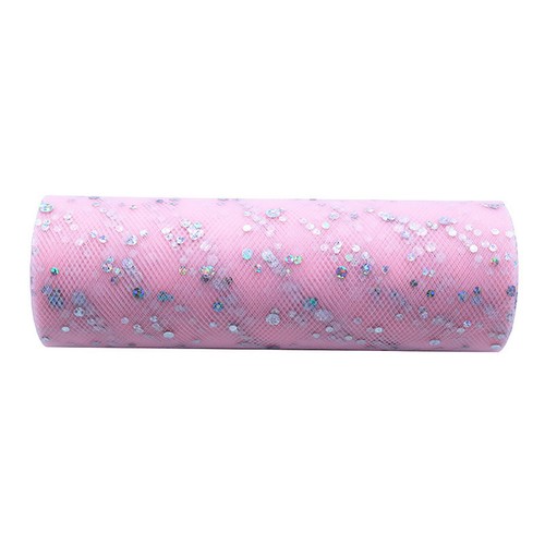 15cm light pink tulle roll - light,