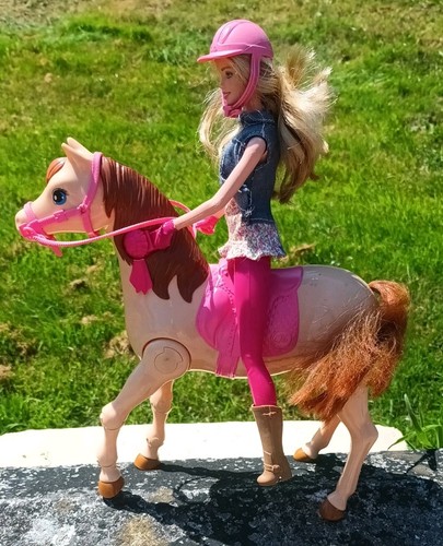 Barbie saddle ride - barbie, horse