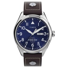 Timex Brown Mens Analogue Watch Pan-am TWG030100