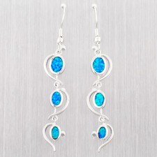 Heart Ocean Blue Fire Opal