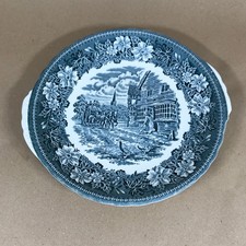 Vintage Eared Plate Royal Tudor Ware Coaching Taverns 1828