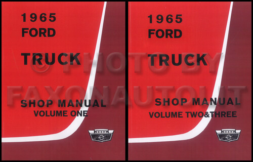 1965 ford truck shop - truck, manual