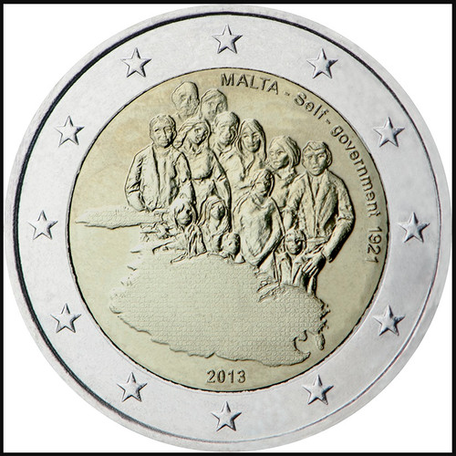 Malta coin euro 2013 unc - malta,