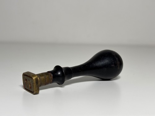 Antique wax seal stamp with