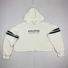 Hollister Hoodie Medium White
