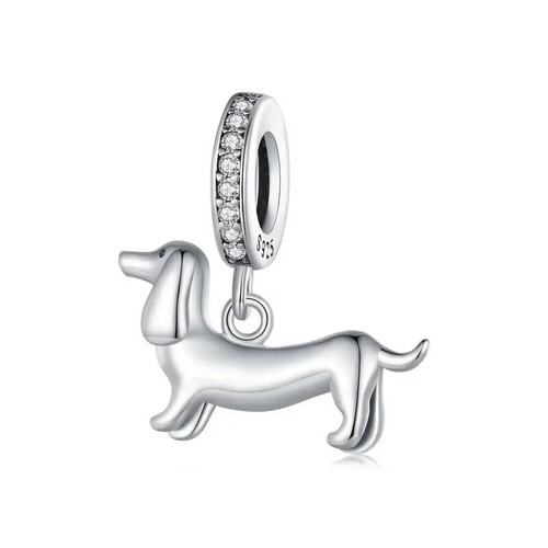 S925 sterling silver dachshund - s925,